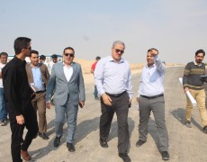 بازدید معاون استاندار و بخشدار دلوار از پروژه بزرگراه شهید رئیسعلی دلواری