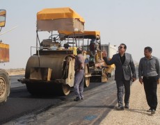 بازدید بخشدار دلوار از بزرگراه شهید رئیسعلی دلواری