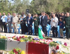 استقبال از پیکر مطهر شهید گمنام در بخش دلوار آغاز شد