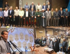 مراسم گرامیداشت هفته بسیج در دلوار برگزار شد