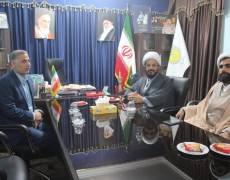 آغاز به کار بخشدار دلوار با دیدار امام جمعه دلوار